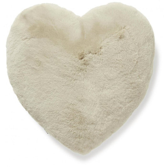 Poduszka w kształcie serca, waniliowa.