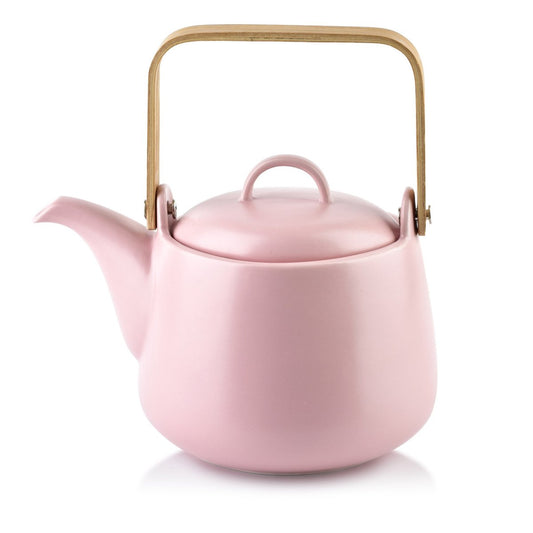 Dzbanek do herbaty, różowy, happy.
